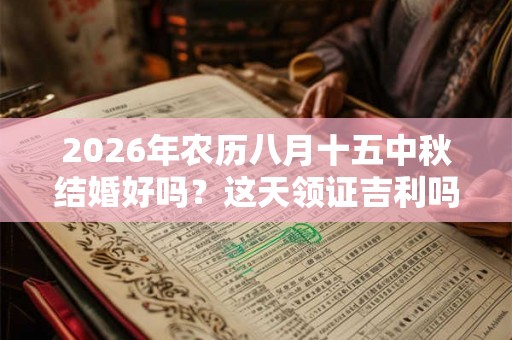 2026年农历八月十五中秋结婚好吗？这天领证吉利吗