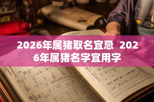 2026年属猪取名宜忌  2026年属猪名字宜用字