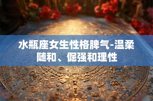 水瓶座女生性格脾气-温柔随和、倔强和理性