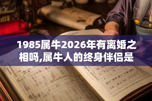 1985属牛2026年有离婚之相吗,属牛人的终身伴侣是谁