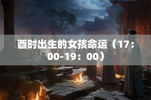 酉时出生的女孩命运（17：00-19：00）