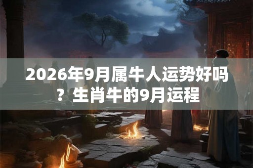 2026年9月属牛人运势好吗?生肖牛的9月运程 2026年9月属牛人运势好吗?生肖牛的9月运程