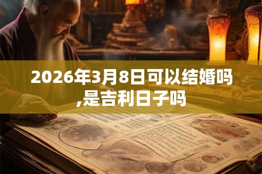 2026年3月8日可以结婚吗,是吉利日子吗 2026年3月8日可以结婚吗,是吉利日子吗