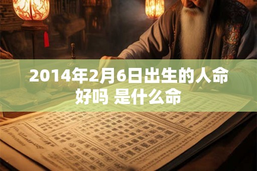 2014年2月6日出生的人命好吗 是什么命