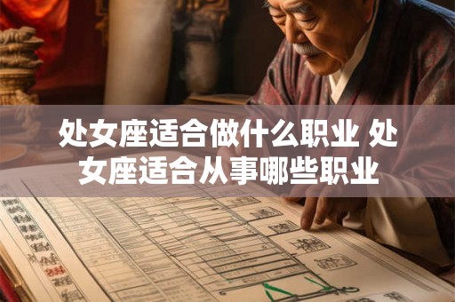 处女座适合做什么职业 处女座适合从事哪些职业