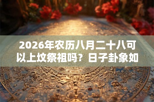 2026年农历八月二十八可以上坟祭祖吗？日子卦象如何？