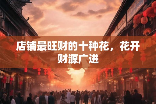 店铺最旺财的十种花，花开财源广进