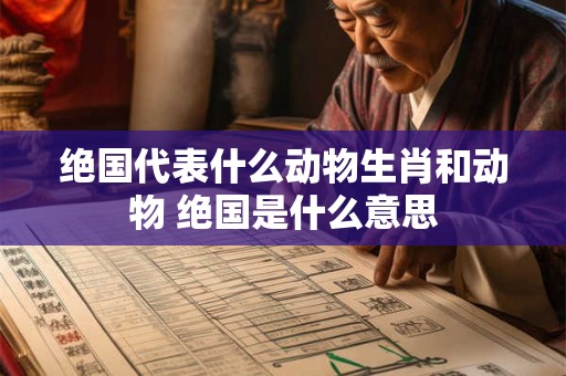 绝国代表什么动物生肖和动物 绝国是什么意思 绝国代表什么动物生肖和动物 绝国是什么意思
