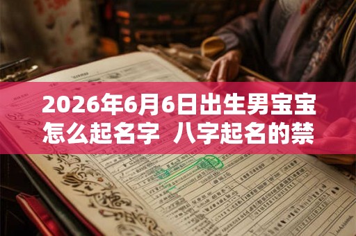 2026年6月6日出生男宝宝怎么起名字  八字起名的禁忌