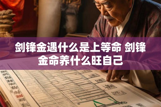 剑锋金遇什么是上等命 剑锋金命养什么旺自己