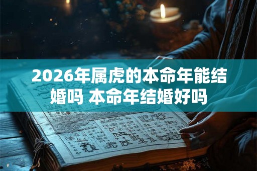 2026年属虎的本命年能结婚吗 本命年结婚好吗