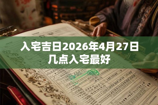 入宅吉日2026年4月27日几点入宅最好