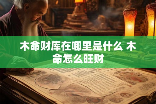 木命财库在哪里是什么 木命怎么旺财 木命财库在哪里是什么 木命怎么旺财