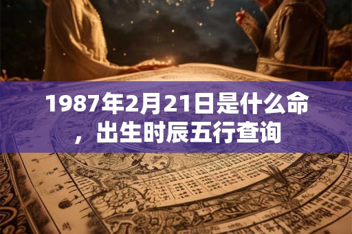 1987年2月21日是什么命,出生时辰五行查询 1987年2月21日是什么命,出生时辰五行查询