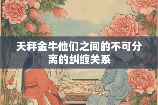 天秤金牛他们之间的不可分离的纠缠关系