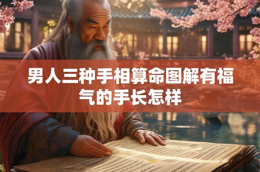 男人三种手相算命图解有福气的手长怎样