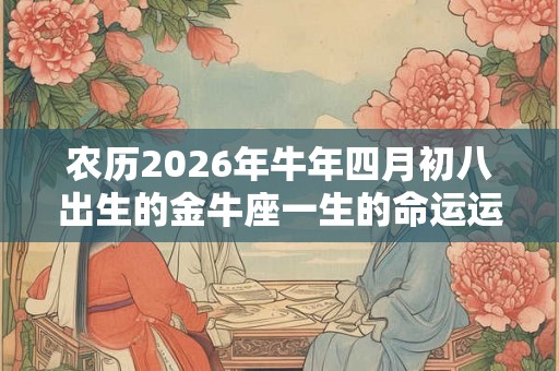 农历2026年牛年四月初八出生的金牛座一生的命运运势如何