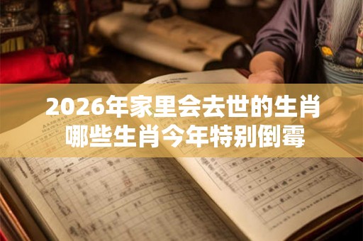 2026年家里会去世的生肖 哪些生肖今年特别倒霉
