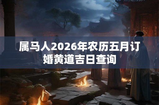 属马人2026年农历五月订婚黄道吉日查询