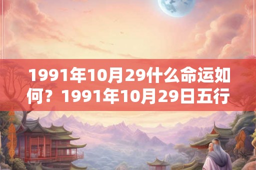 1991年10月29什么命运如何？1991年10月29日五行缺什么