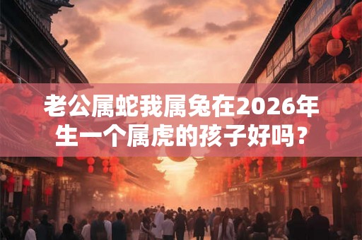 老公属蛇我属兔在2026年生一个属虎的孩子好吗？