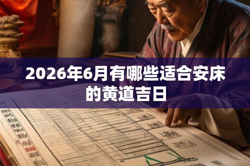2026年6月有哪些适合安床的黄道吉日