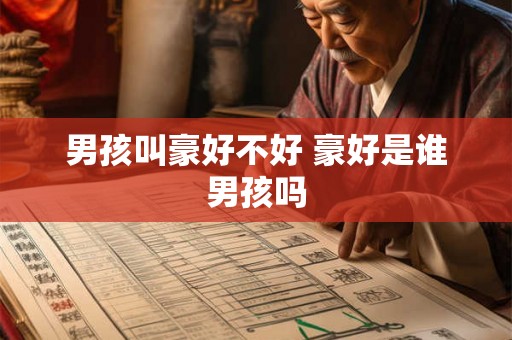 男孩叫豪好不好 豪好是谁男孩吗