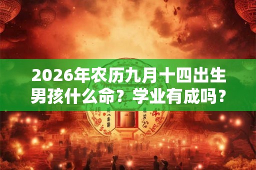 2026年农历九月十四出生男孩什么命？学业有成吗？