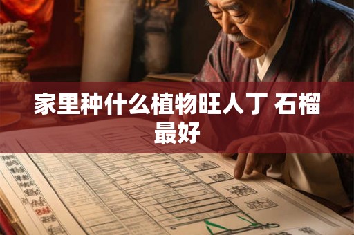 家里种什么植物旺人丁 石榴最好