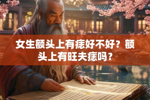 女生额头上有痣好不好？额头上有旺夫痣吗？