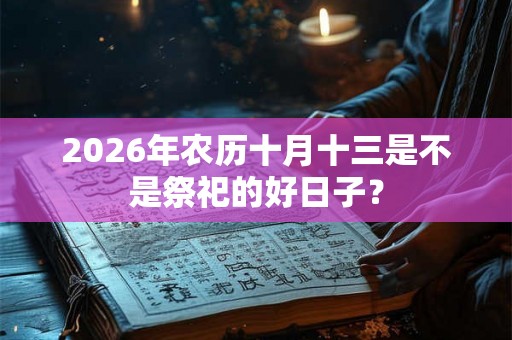 2026年农历十月十三是不是祭祀的好日子？