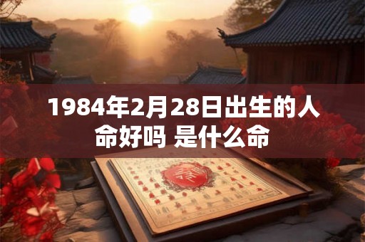 1984年2月28日出生的人命好吗 是什么命