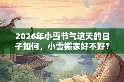 2026年小雪节气这天的日子如何,小雪搬家好不好? 2026年小雪节气这天的日子如何,小雪搬家好不好?