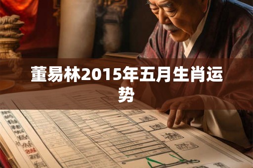 董易林2015年五月生肖运势 董易林2015年五月生肖运势