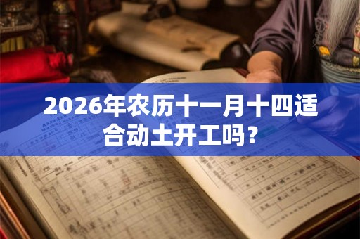 2026年农历十一月十四适合动土开工吗？