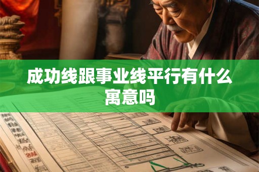 成功线跟事业线平行有什么寓意吗 成功线跟事业线平行有什么寓意吗