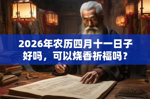 2026年农历四月十一日子好吗，可以烧香祈福吗？