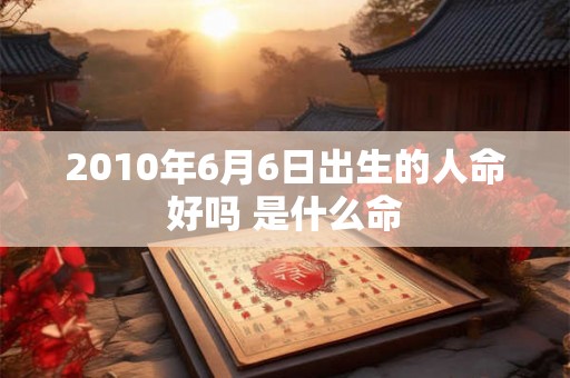 2010年6月6日出生的人命好吗 是什么命