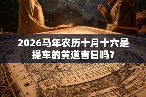 2026马年农历十月十六是提车的黄道吉日吗？