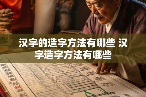 汉字的造字方法有哪些 汉字造字方法有哪些