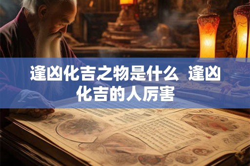 逢凶化吉之物是什么  逢凶化吉的人厉害
