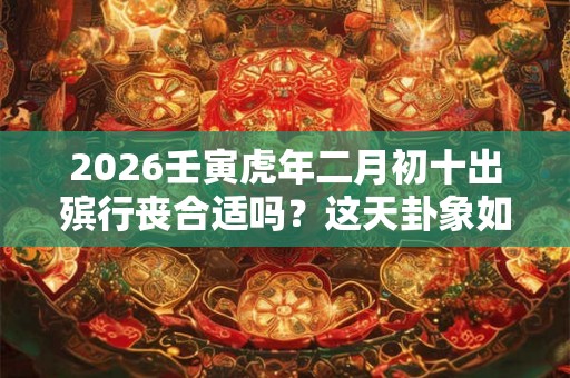 2026壬寅虎年二月初十出殡行丧合适吗?这天卦象如何? 2026壬寅虎年二月初十出殡行丧合适吗?这天卦象如何?