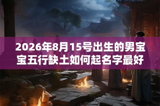 2026年8月15号出生的男宝宝五行缺土如何起名字最好 2026年8月15号出生的男宝宝五行缺土如何起名字最好