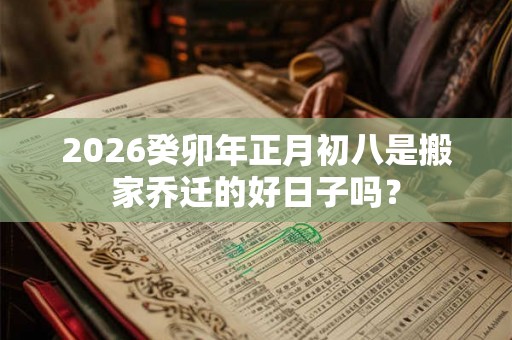 2026癸卯年正月初八是搬家乔迁的好日子吗？