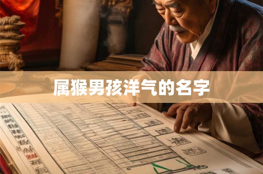属猴男孩洋气的名字