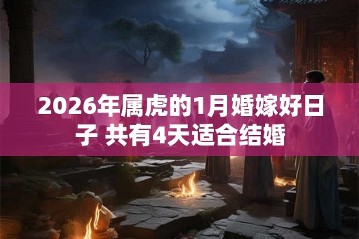 2026年属虎的1月婚嫁好日子 共有4天适合结婚