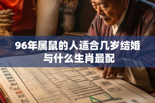 96年属鼠的人适合几岁结婚 与什么生肖最配