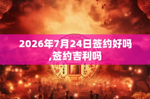 2026年7月24日签约好吗,签约吉利吗