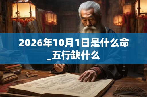 2026年10月1日是什么命_五行缺什么