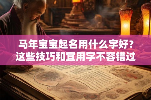 马年宝宝起名用什么字好？这些技巧和宜用字不容错过！